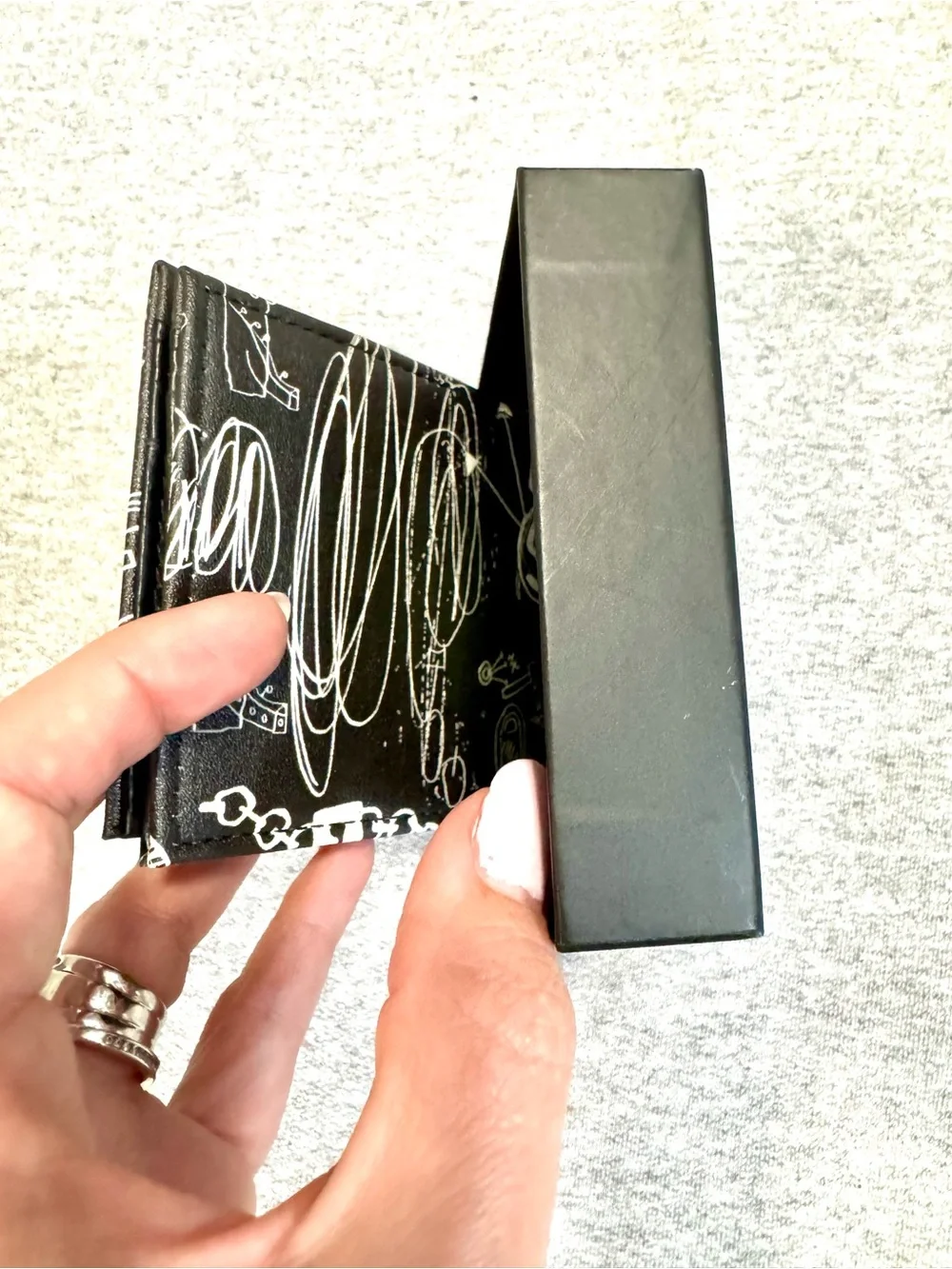 South Pole Black 'Legend' Graphic Wallet